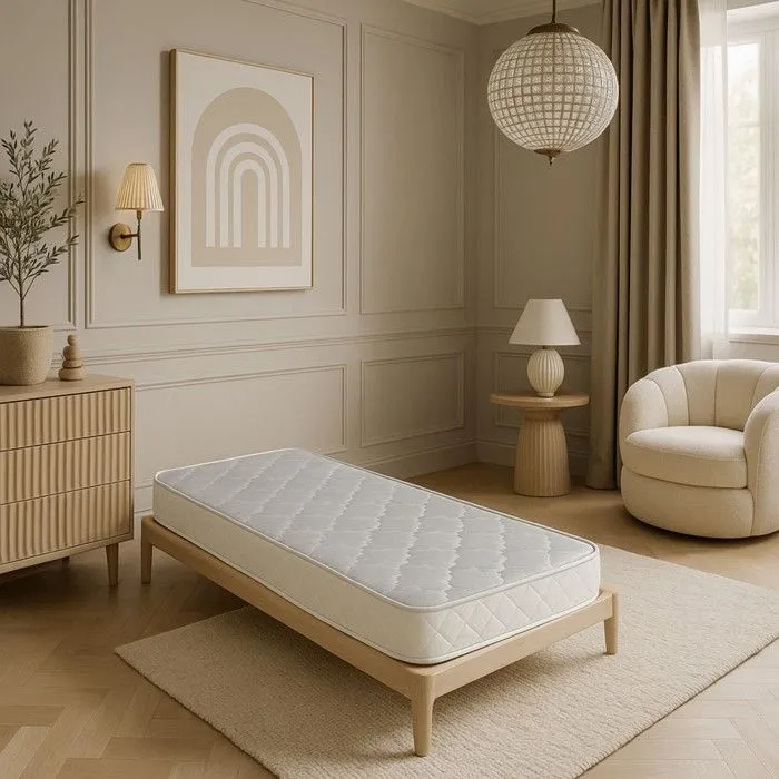 Natura Baby Matelas Haut de Gamme pour Bébé Densité 35 Kg/m3 - Hauteur 8 cm Hypoallergénique - Antibactérien - Antiacariens (60x120)-2