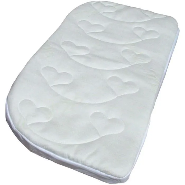 Matelas bébé Lyocell Kuli-Muli - sans coussin d'aération - 50/70 cm et 70/80 cm - Blanc-0