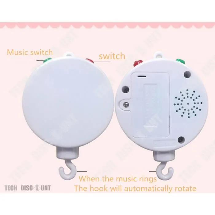 TD® jouet bebe berceau lit cloche hochet filles garcons 6 mois 3 educatif eveil puericulture enfants pas cher intéractif clochet-2