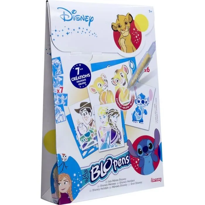 Blopens - LANSAY - Les héros Disney - 7 pochoirs - Dès 5 ans-0