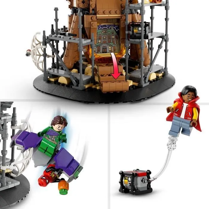 LEGO® Marvel 76261 Le Combat Final de Spider-Man : No Way Home, Jouet avec 3 Peter Parkers, Bouffon Vert, Electro-3