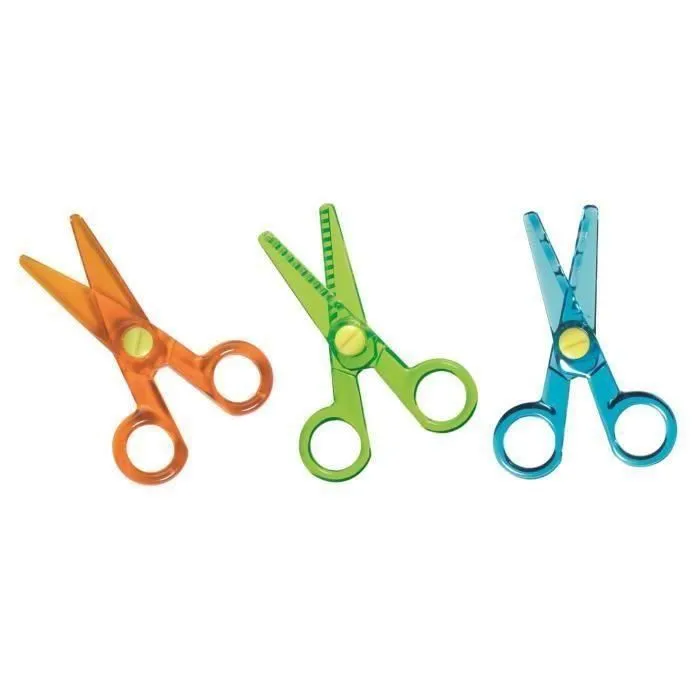 Ciseaux Mini Kids - CRAYOLA - Coupe droite, crantée, zigzag - Pour enfant à partir de 3 ans-1