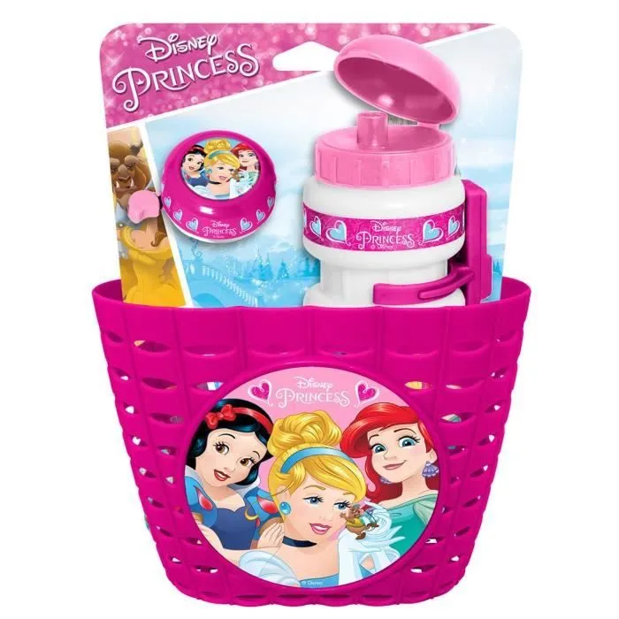 STAMP - DISNEY PRINCESSES - Combo Corbeille + Bidon + Sonnette - Fille - A partir de 3 ans-1