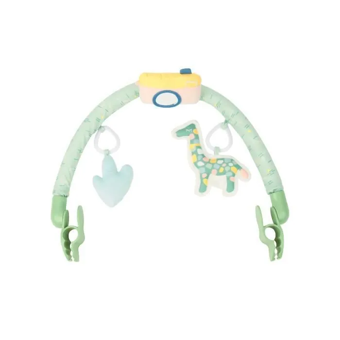 BADABULLE Arche d'éveil bébé universelle, 3 jouets sensoriels, facile à positionner avec clips rotatifs à 360°-0