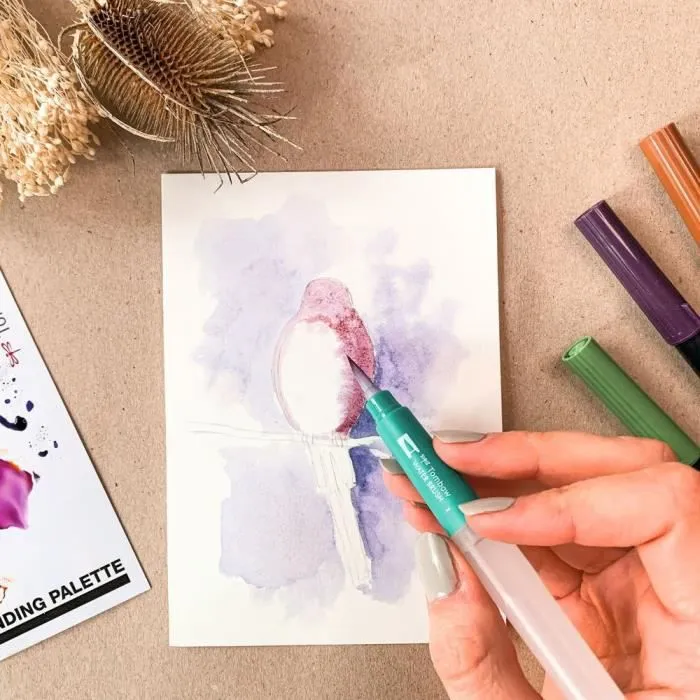 Feutre - Tombow - ABT Dual Brush Pen - Couleur peach - Double pointe - 1 unité-3