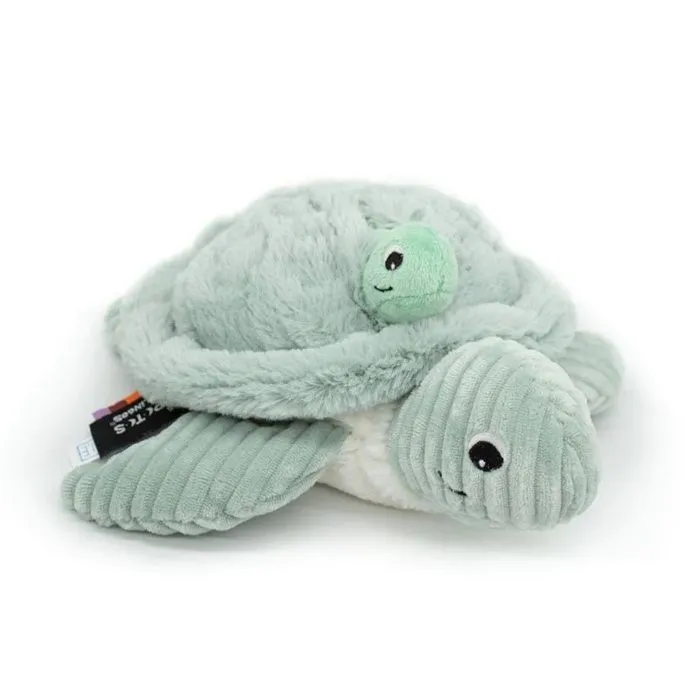 Peluche Ptipotos tortue maman bebe menthe-1