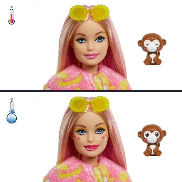 Barbie - Barbie Cutie Reveal Singe - Poupée - 3 Ans Et +-6