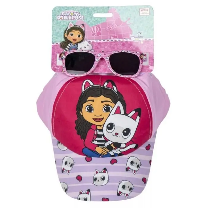 Ensemble lunettes de soleil - GABBY'S DOLLHOUSE - Casquette - Protection UV - Pour filles - 3 ans et plus-0