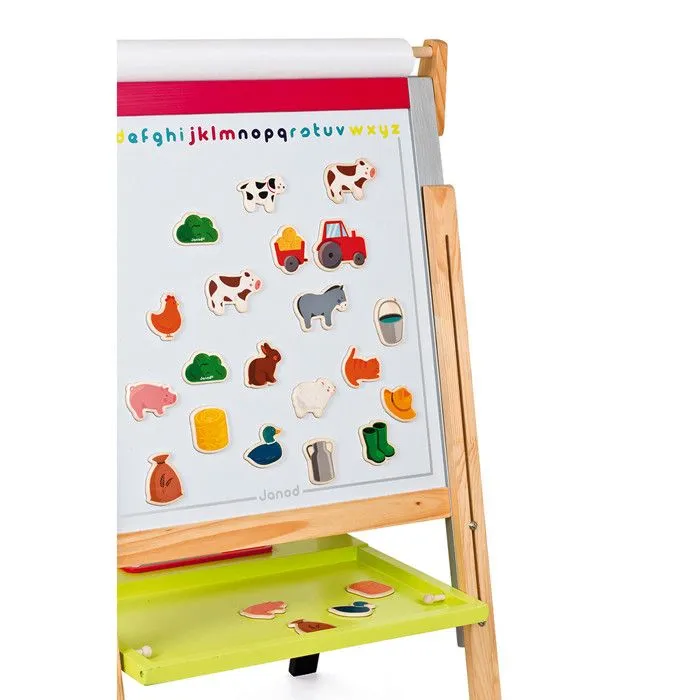 Magnets en bois - JANOD - Ferme - 24 pièces-1