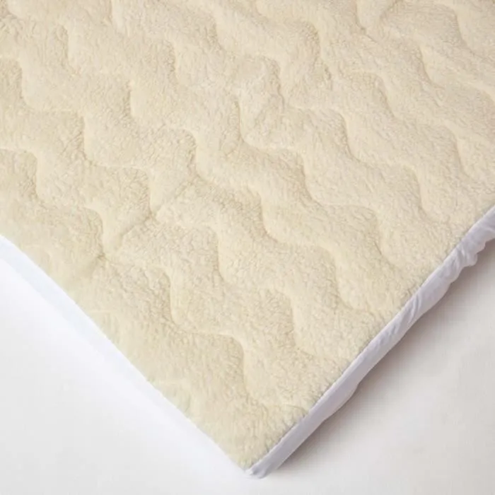 Protège matelas - Non spécifié - 150 x 200 cm - Polaire - Grands bonnets - Lavable-2