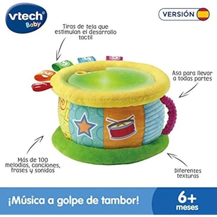 Jouet musical - VTECH - Tambour lumières Magiques - Activité musciale bébé + 6 Mois-1