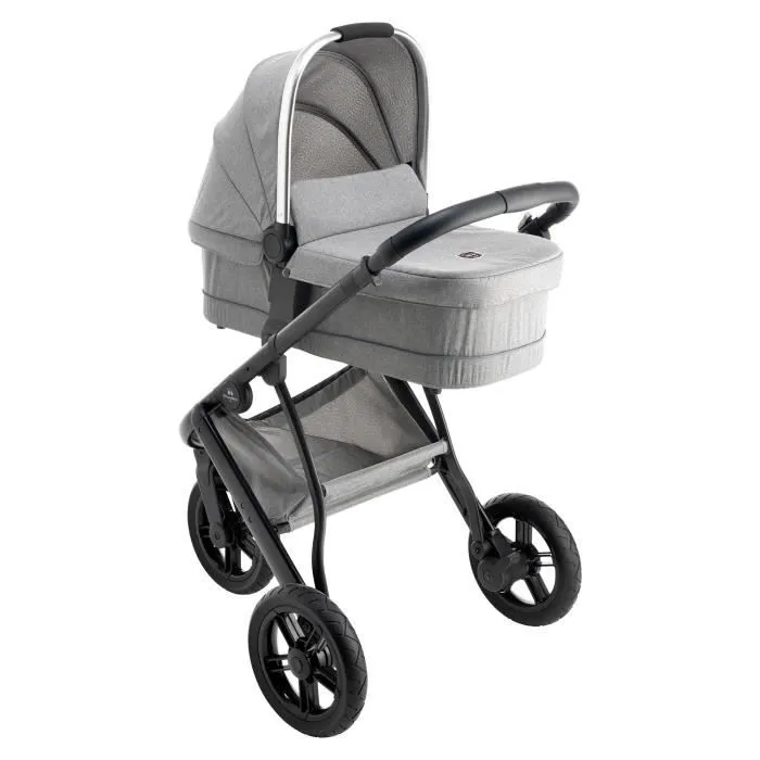 Nacelle pliable - WILLIAM KENT 1733 - Phénix Gris - Tablier et canopy inclus - De la naissance jusqu'à 9 kg-2