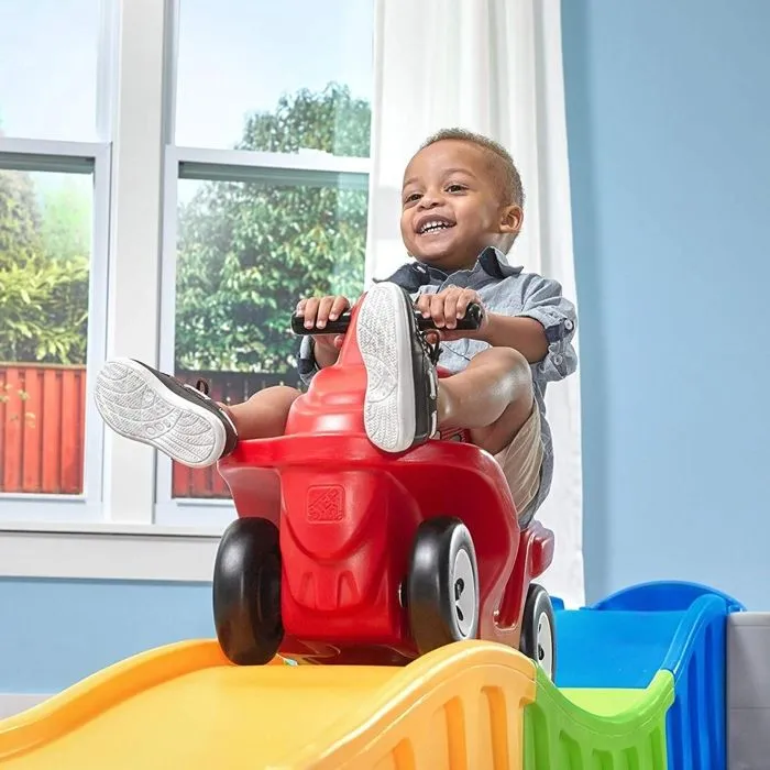 Step2 Roller Coaster Up & Down Anniversary Edition | Montagnes Russes / Toboggan pour Enfant | Jouet avec porteur Auto / Voiture-7