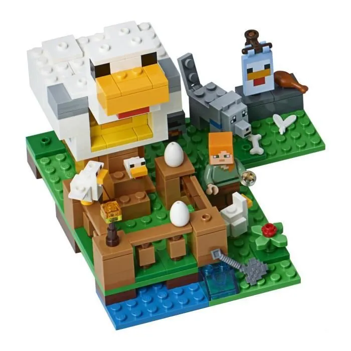 Jeu de construction LEGO® Minecraft™ 21140 Le poulailler - 198 pièces - Garçon et fille - A partir de 5 ans-1