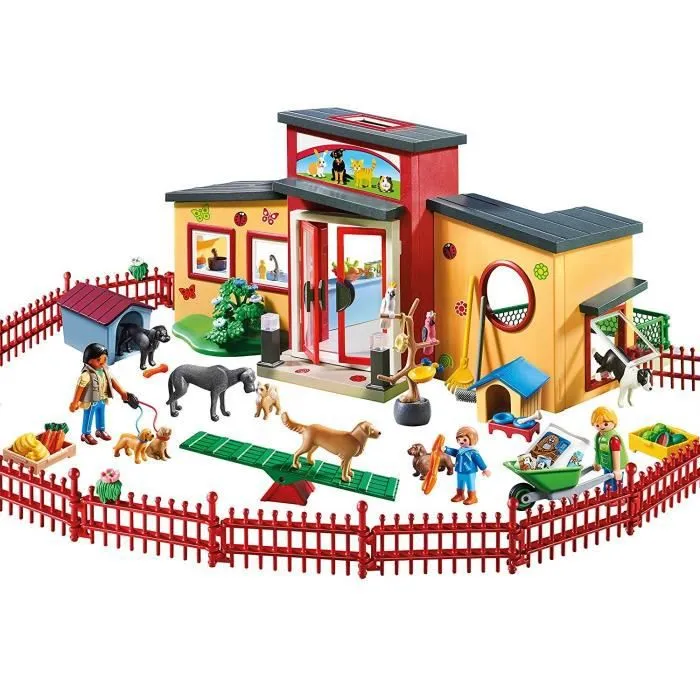 PLAYMOBIL 9275 - City Life - Pension des Animaux - 154 pièces - Mixte - A partir de 4 ans-1
