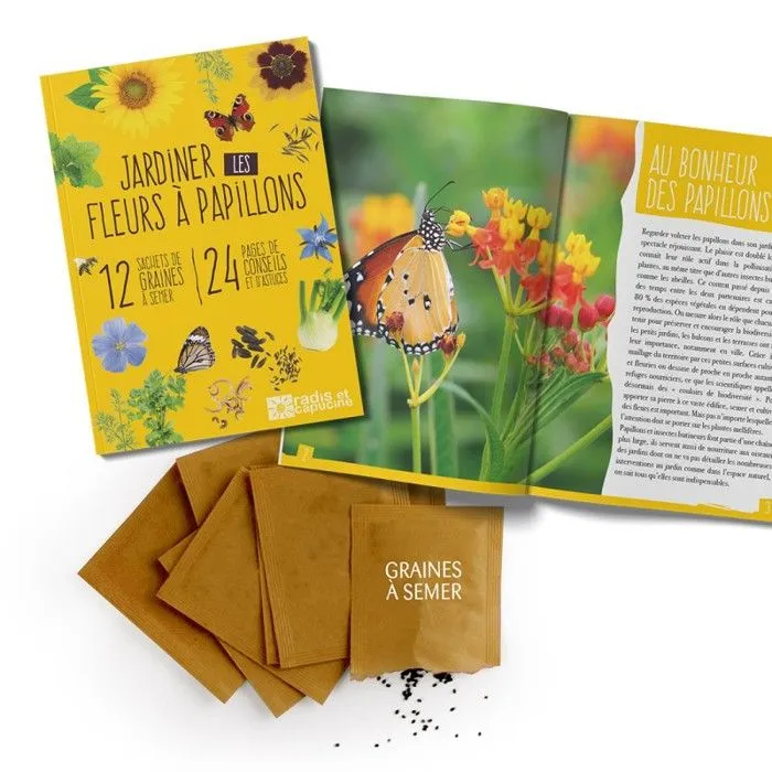 Radis et Capucine - Coffret graines de Fleurs à Papillons-1