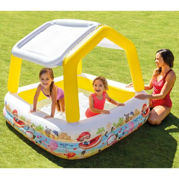 Intex Piscine à parasol gonflable 157x157x122 cm 92533-0