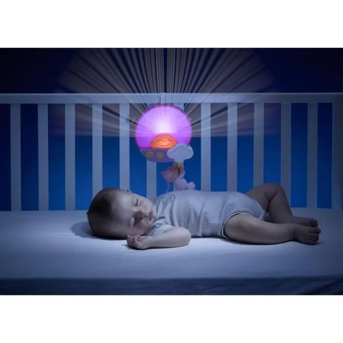 Veilleuse Projection Sunset rose - CHICCO - Capteur sonore - 2 modes de projection-1