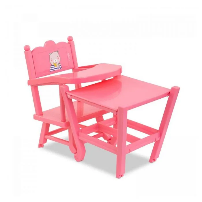 Chaise haute pour poupon 36 et 42cm - Corolle - 2 en 1 - Multicolore-0