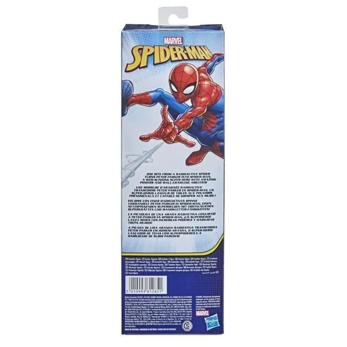 Figurine Spider-Man 30 cm, Jouet Titan Hero Series pour enfant, dès 4 ans, Marvel Spiderman-3