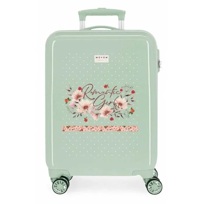 Valise enfant - Movom - Romantic Girl - 55 x 38 x 20 cm - Vert - 4 roues-0
