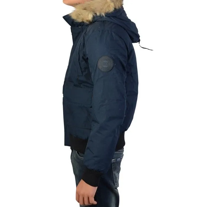 Blouson enfant Redskins Weave - Bleu - H16WEAVE - Coupe ajustée - Capuche amovible-1