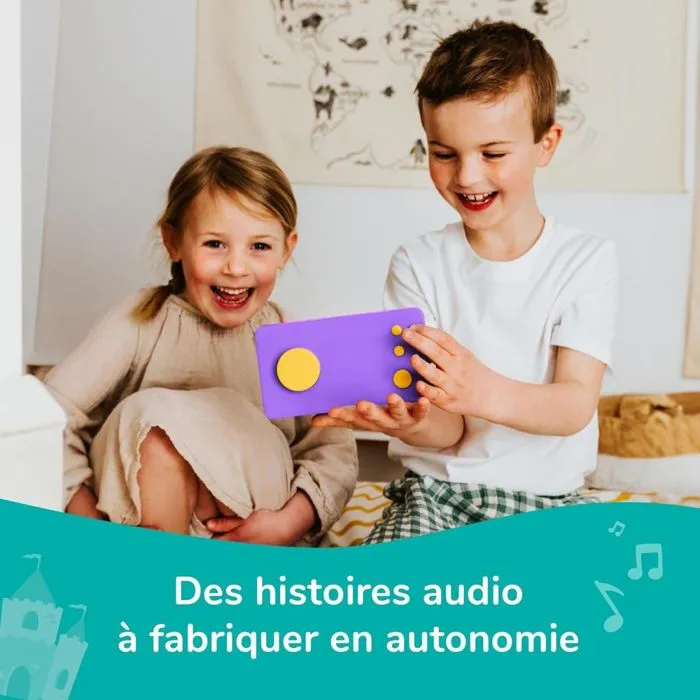 Console Educative - Ma Fabrique à Histoires Violette - Lunii - Conteuse Interactive - inlcus 24 histoires interactives-1