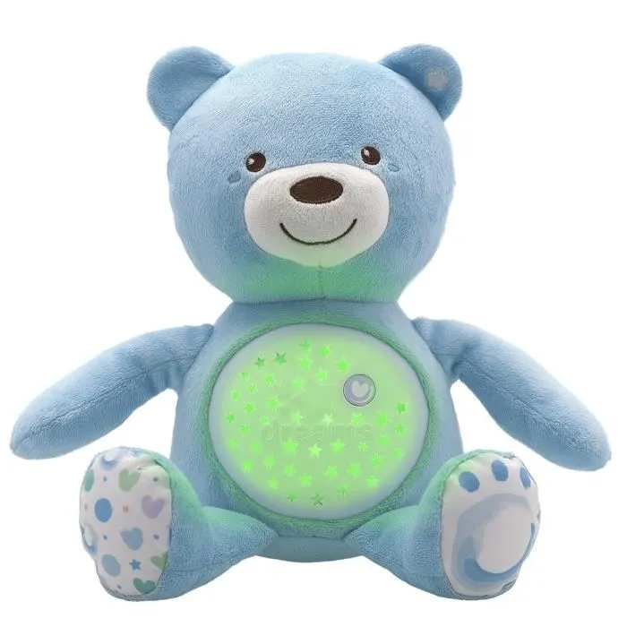 CHICCO Ourson Projecteur Baby Bear Bleu First Dreams-1
