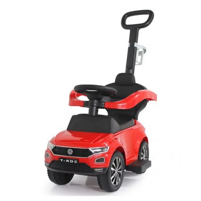 Push-car VW T-Roc 3in1 Jamara Rouge - Dispositif anti-bascule-0
