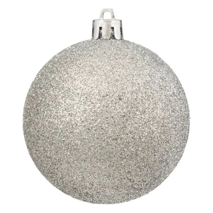 Kit de décoration de sapin - Feeric lights & christmas - Colorama de Noël - 18 pièces - Argent et Blanc - PVC-5