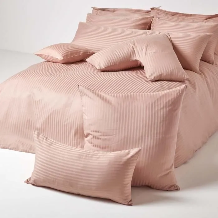 Taie d'oreiller - Homescapes - Taupe - 100% Coton Égyptien - 330 Fils - 80 x 80 cm-3