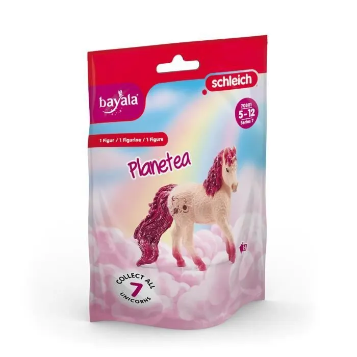 Figurine - Schleich - 70801 - Licorne Planetea - Pailletée - Violet - 5 ans et plus-1
