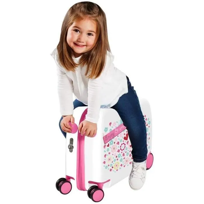 MOVOM Valise Enfant porteur, 2 roues multidirectionnelles Enjoy and Smile - 3729864-1
