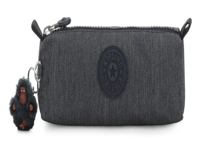 kipling Trousse à crayons bleu pour femme et homme - Back To School Print Freedom Medium Pencase M Marine Navy 88232-0