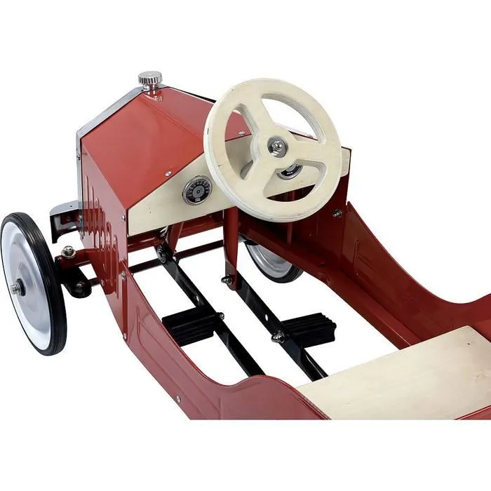 Porteur enfant - VILAC - Grande voiture rouge - Métal et bois naturel - À partir de 3 ans-3