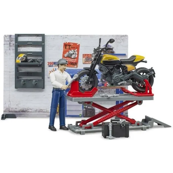 Atelier de moto bworld - Bruder - 62102-0
