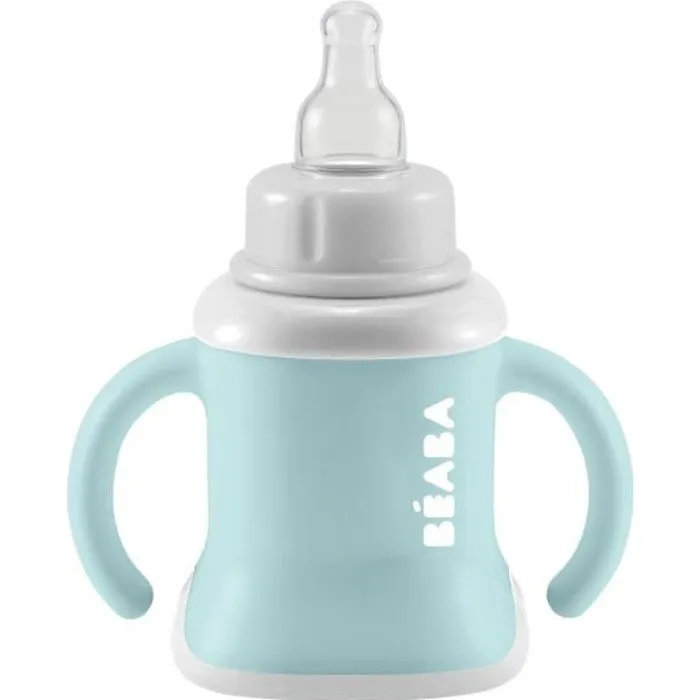 Béaba Tasse Evoluclip 3 en 1 Airy Green-0