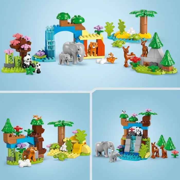 LEGO DUPLO Ma ville 10446 Familles d’animaux sauvages 3-en-1 - Jeux d’éveil avec animaux-2