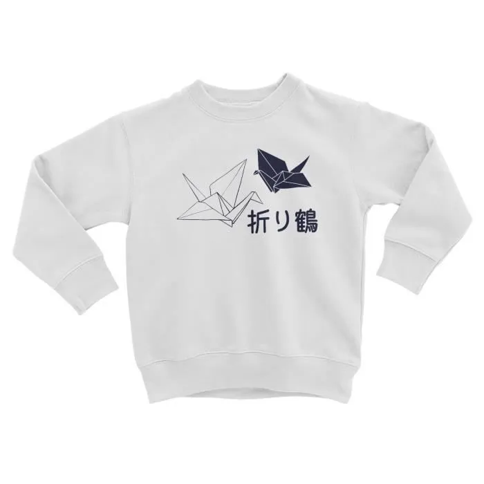 Sweatshirt Enfant Origami Sculpture Papier Art Japon Asie Culture-0