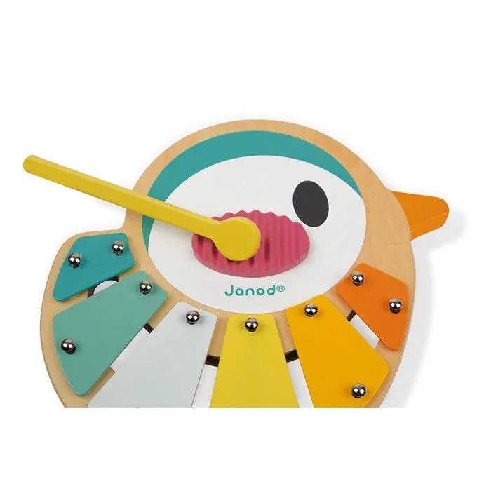 Xylophone en bois JANOD Xylo Oiseau Pure - 6 tons - Pour éveiller votre enfant à la musique-4