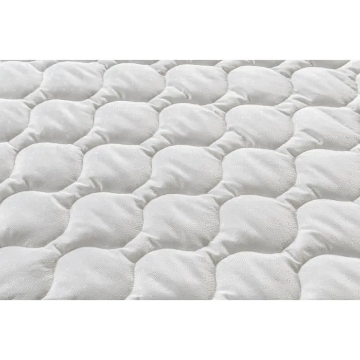 Pack Matelas 140x190cm + Sommier + couette + 2 oreillers - Ressorts ensachés - 7 zones de confort - 24 cm - Equilibré - DEKO DREAM-3