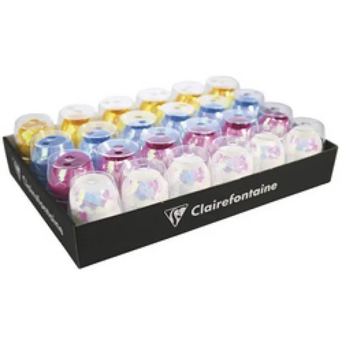 Clairefontaine Bobine de ruban cadeau, iris'e assorti 0,000000 Noir-1