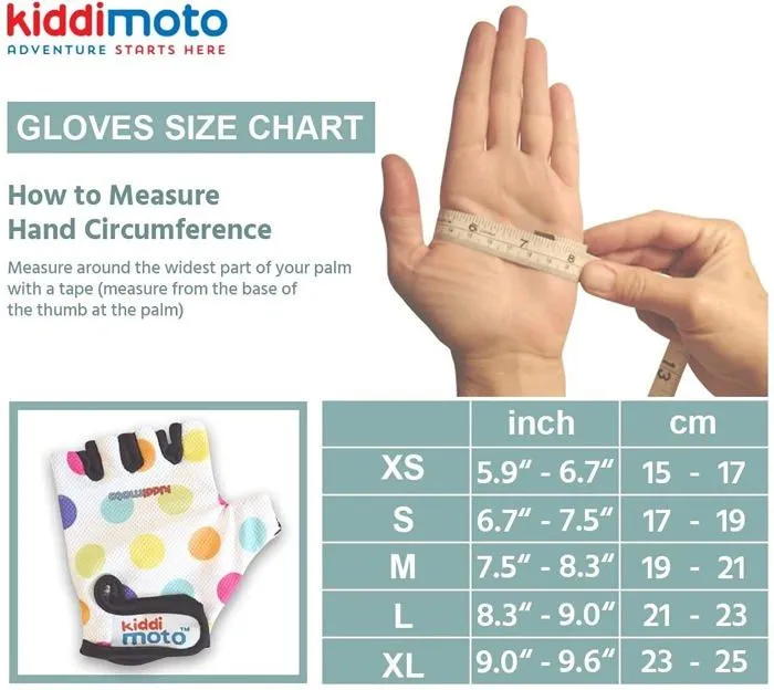 Kiddimoto - Gants Pastel Dotty MEDIUM-3