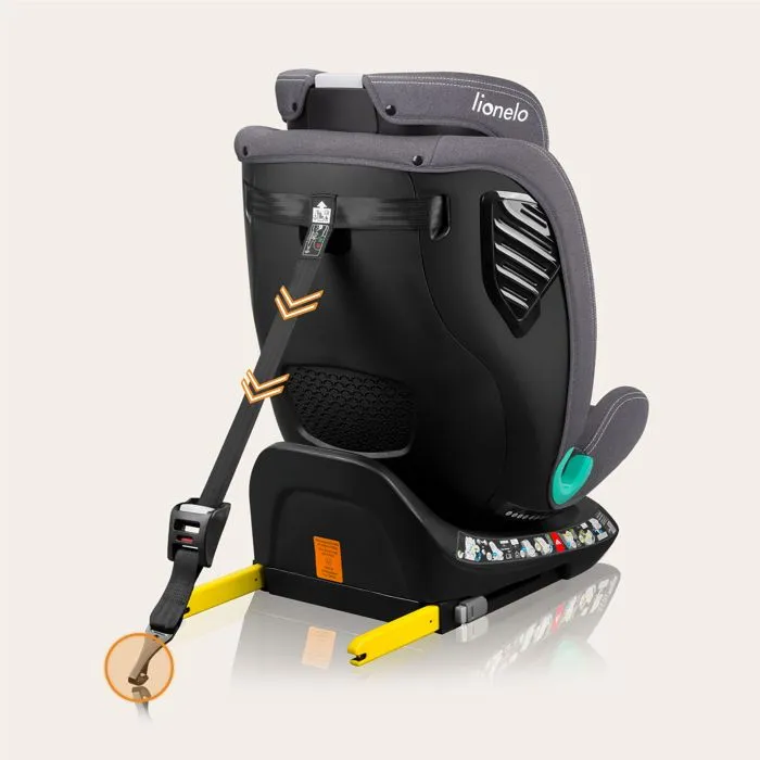 Siège-auto évolutif LIONELO Bastiaan One i-Size - Base pivotante 360° - 40-150 cm - 0 -36 kg - ISOFIX - Groupe 0+/1/2/3 - Gris-3