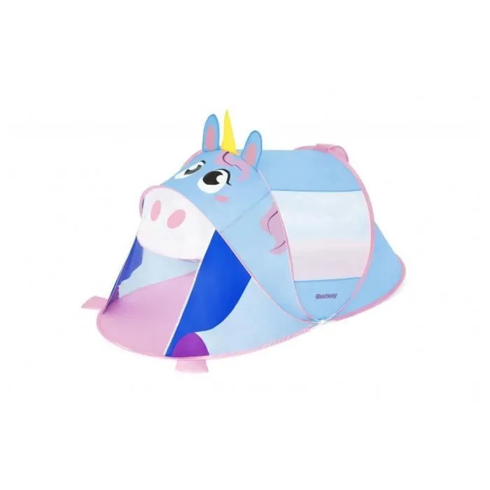 Tente de jeu pour enfant - Licorne magique - L 182 cm x l 96 cm x H 81 cm - Multicolore-0