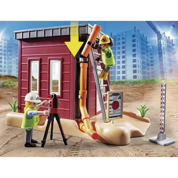 Mini-pelleteuse PLAYMOBIL City Action La Construction - Accessoires inclus-2