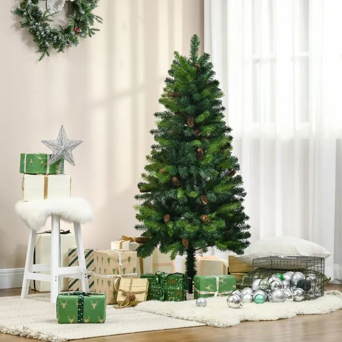 HOMCOM - Sapin de Noël - PVC - 60x60x150cm - Vert-2