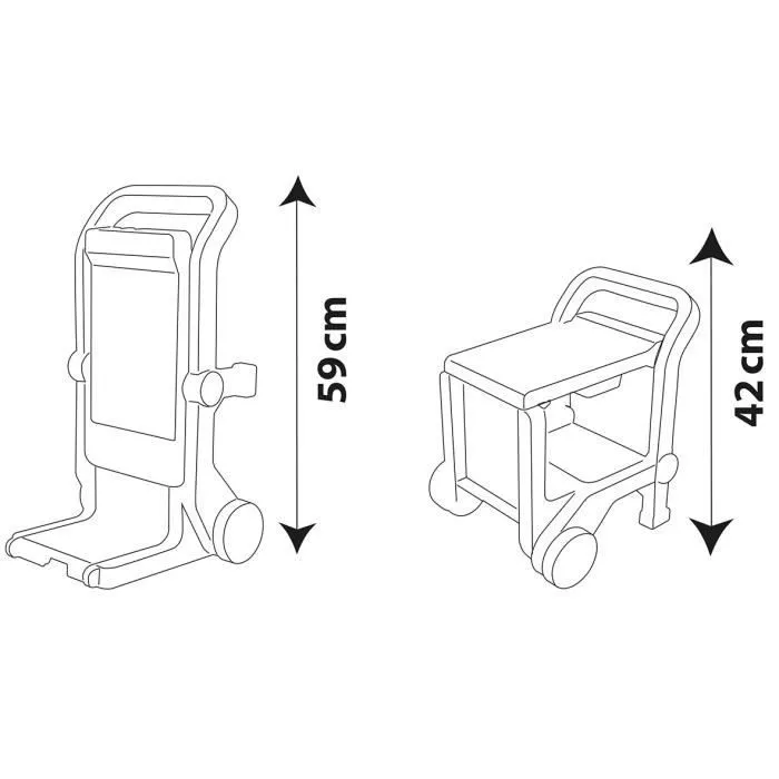 Smoby Atelier mobile BLACK+DECKER Argenté 360202-4
