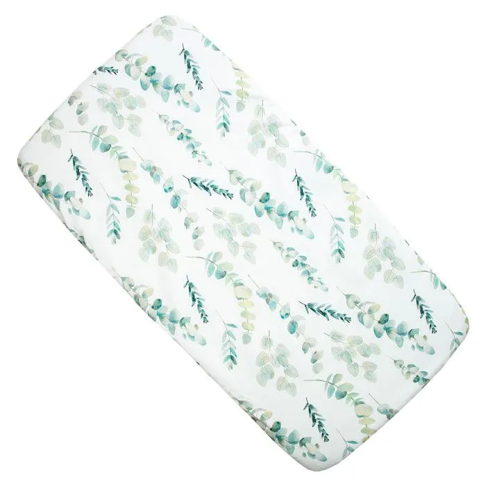 Drap housse berceau en coton Eucalyptus 40 x 80 cm Multicolore-0