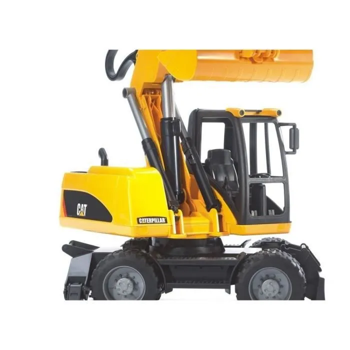 Pelleteuse CATERPILLAR sur roues - BRUDER - 2445 - Echelle 1:16 - 44 cm - Jaune et Noir-3